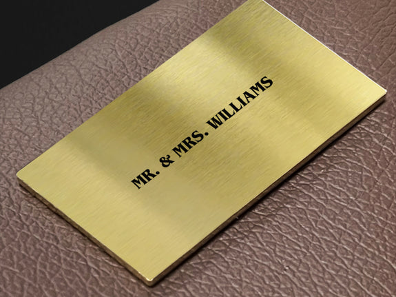 18K-GOLD Owner’s Nameplate